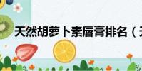 天然胡蘿卜素唇膏排名(天然胡蘿卜素)