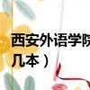 西安外語學院是幾本多少分（西安外語學院是幾本）
