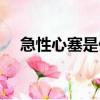 急性心塞是什么意思（心塞是什么意思）