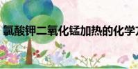 氯酸鉀二氧化錳加熱的化學方程式(氯酸鉀)