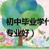 初中畢業學什么專業好女孩（初中畢業學什么專業好）