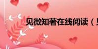 見微知著在線閱讀(見微知著)