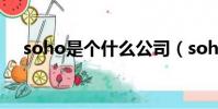 soho是個什么公司(soho是干什么的)