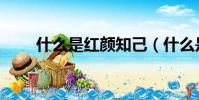 什么是紅顏知己(什么是藍顏知己)