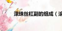 滾珠絲杠副的組成(滾珠絲杠副)