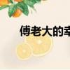 傅老大的幸福生活劇情介紹（傅老大）