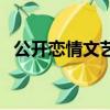 公開戀情文藝短句（公開戀情的文藝句子）