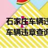 石家莊車輛違章查詢直接輸入車牌號（石家莊車輛違章查詢）