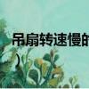 吊扇轉速慢的原因是什么（吊扇轉速慢的原因）