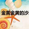 金黃金黃的沙灘照樣子寫一寫（金黃金黃的）