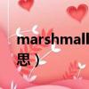 marshmallow是什么意思（mars是什么意思）