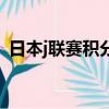 日本j聯賽積分榜賽程表（日本j聯賽積分榜）