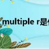 multiple r是什么意思（multiple什么意思）