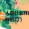人是什么樣的人 刀是什么樣的刀（刀是什么樣的刀）