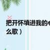 把開懷填進我的心扉是什么歌名（把開懷填進我的心扉是什么歌）