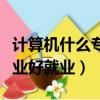 計算機什么專業好就業工資高（計算機什么專業好就業）