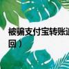 被騙支付寶轉賬追回來的可能性大嗎（被騙支付寶轉賬有追回）