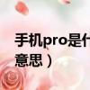 手機pro是什么意思簡單說（手機pro是什么意思）
