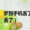 夢到手機丟了又找回來了什么預兆（夢到手機丟了）