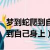 夢到蛇爬到自己身上被自己掐死了（夢到蛇爬到自己身上）