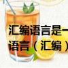 匯編語言是一種依賴于計算機的低級程序設計語言（匯編）