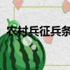 農村兵征兵條件（2019農村征兵條件要求）
