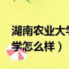 湖南農業大學怎么樣?大學排名（湖南農業大學怎么樣）