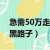 急需50萬走投無路怎么辦（急需五十萬誰有黑路子）