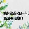 我懷疑你在開車但是我沒有證據圖片（我懷疑你在開車但是我沒有證據）