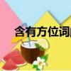 含有方位詞的詞語（含有方位詞的成語）