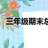 三年級期末總結怎么寫（期末總結怎么寫）