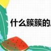 什么簇簇的成語（什么簇簇組四字成語）