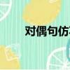 對偶句仿寫小學簡單（對偶句仿寫）