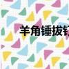 羊角錘拔釘子的杠桿示意圖（羊角錘）