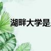 湖畔大學是幾本學校（湖畔大學是幾本）