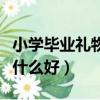 小學畢業禮物送什么好自制（小學畢業禮物送什么好）