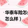 華泰車險怎么樣 華泰車險好不好（華泰車險怎么樣）