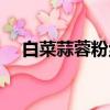 白菜蒜蓉粉絲的做法（蒜蓉粉絲的做法）