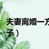 夫妻離婚一方出車禍怎么陪（辦離婚開車撞妻子）