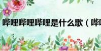 嗶哩嗶哩嗶哩是什么歌(嗶哩嗶哩是什么歌)