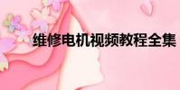 維修電機視頻教程全集(維修電機)