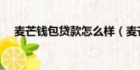 麥芒錢包貸款怎么樣(麥芒錢包怎么樣)