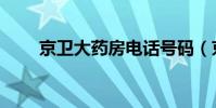 京衛大藥房電話號碼(京衛大藥房)