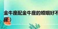 金牛座配金牛座的婚姻好不好(金牛座配金牛座)