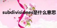 subdivisiones是什么意思(subdivision)
