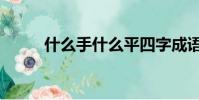 什么手什么平四字成語(什么手)