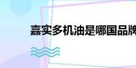 嘉實多機油是哪國品牌(嘉實多)