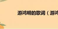 游鴻明的歌詞(游鴻明的歌)