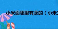 小米面哪里有賣的(小米方便面哪里買)