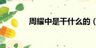 周耀中是干什么的(周耀中)